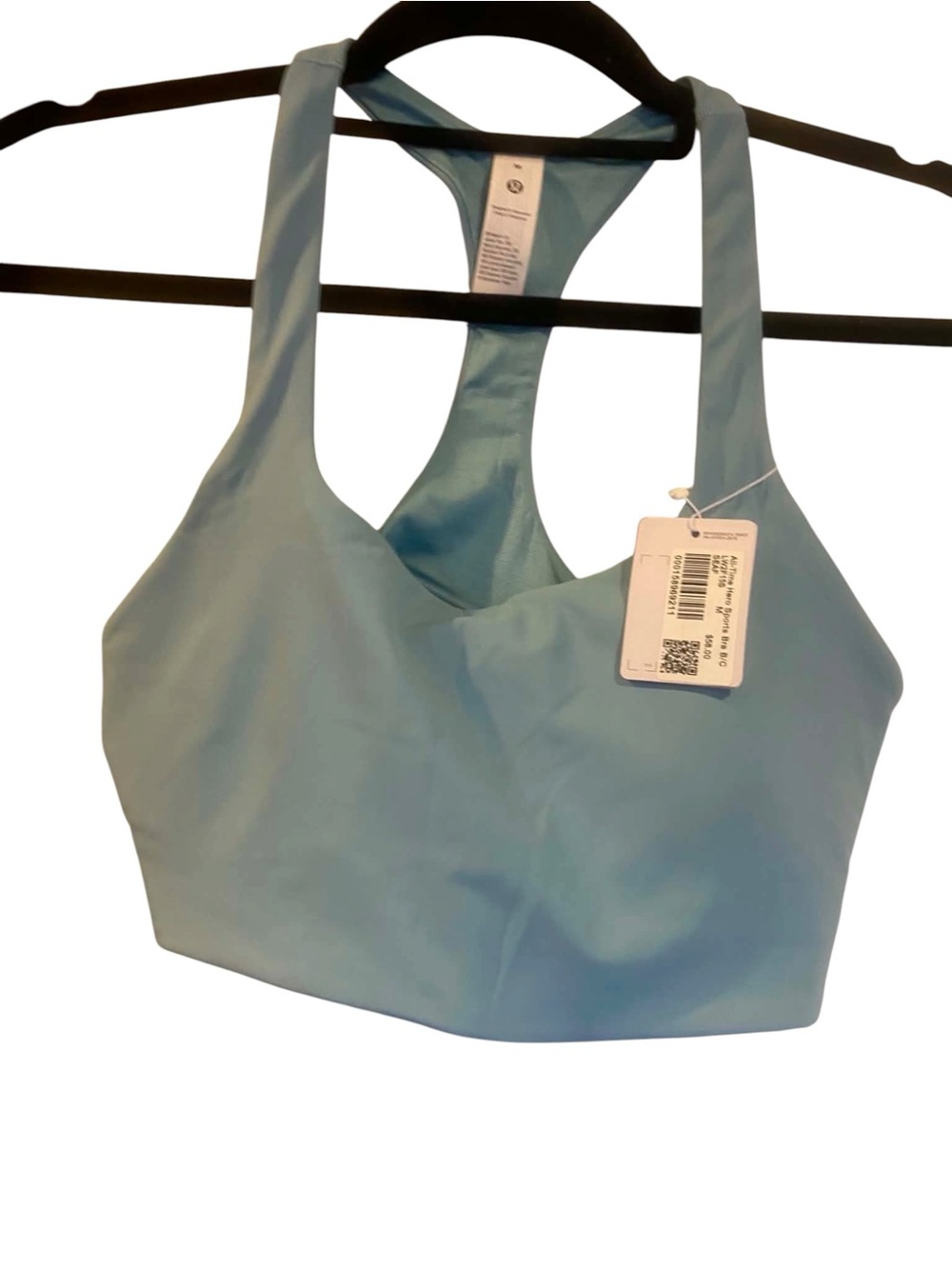 NWT Lululemon All Time Hero Sports Bra B/C Size a Medium SEA FOAM